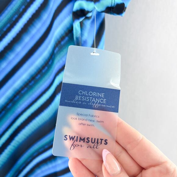 NEW Swimsuits for All Longer Length Swim Tunic Top Size 22 Modest Swimsuits - Picture 5 of 9